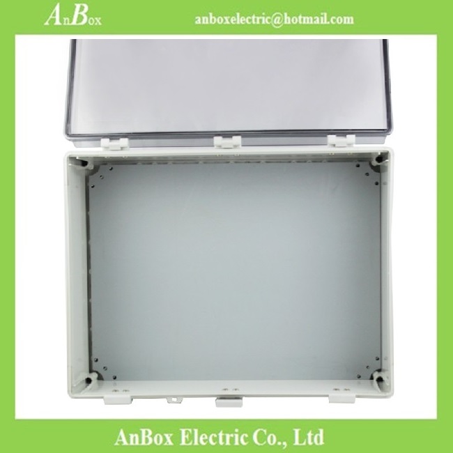 600x400x220mm ip66 PC clear waterproof hinged plastic box hinged box