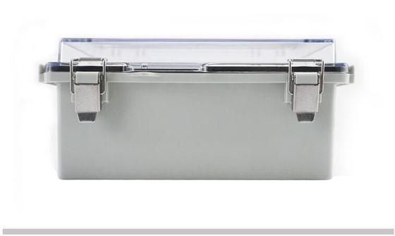 China 210x160x100mm / 8.26&quot;x6.30&quot;x3.93&quot; IP65 ABS Plastic Enclosure with Hinged Cover in Transparent supplier