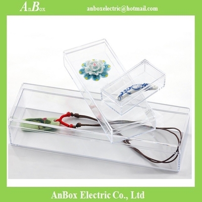 China Cheap price high transparent PS material plastic packaging box with cover and bottom supplier