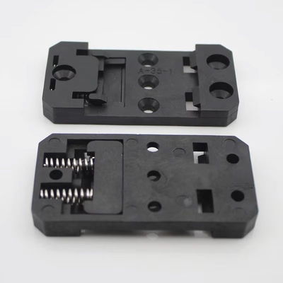 China A-35-1 PA66 Guide Rail Buckle Of Simple PCB Circuit Board Mounting Bracket DIN Rail Mounting PCB Carrier PCB Bracket supplier