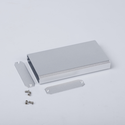 China 52*13*110mm Customizable Flat Aluminum Case In Silver Color For Electronics PCB Fitting supplier