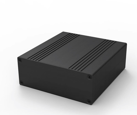 China 106*40*110mm Brushed Black Aluminum Heatsink Case For Width100mm PCB Project Box supplier