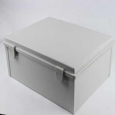 China 460x350x165mm IP65 ABS enclosure with hinged cover and snap latch supplier