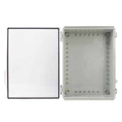 China 380x280x130mm / 14.96&quot;x11.02&quot;x5.11&quot; Watertight Clear Plastic Enclosure Boxes with Latch Lock supplier
