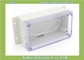 158*90*64mm wall mount plastic waterproof standard plastic enclosures with transparent lid supplier