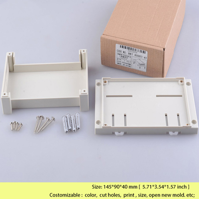 PLC Din Rail Enclosure For Electronic Diy Switch Box Cable Junction Box 145*90*40 Mm supplier