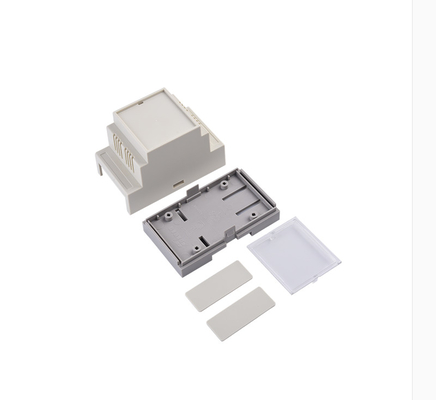 Din Rail Abs Cabinet DIY Circuit Board Outlet Switch Enclosure Fireproof 53*87*60mm supplier