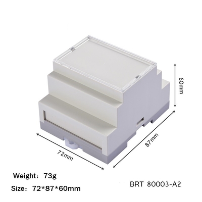 72*87*60mm Din Rail Enclosure For Electronic Project Industrial Diy Fireproof Wire Box supplier