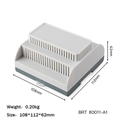 108*112*62mm PLC Box Din Rail Mounting Enclosure With UL94 V0 Fire Resistant supplier