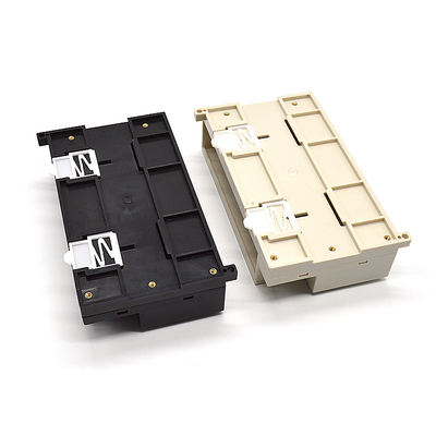 Black Plastic PLC Din Rail Enclosures 179*100*48mm For Relay PCB Electronics Housing supplier