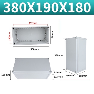 ABS Material Large Watertight Plastic Enclosure Box 380*190*180mm Wiring Electrical Box Low MOQ supplier