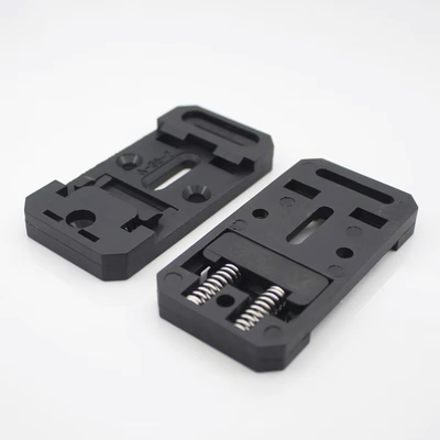 35mm Wide 67.5mm Long Nylon PA66 DIN Rail Clips Mount Holder  A-35-2 In Black and Grey Color supplier