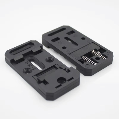 35mm Wide 67.5mm Long Nylon PA66 DIN Rail Clips Mount Holder  A-35-2 In Black and Grey Color supplier