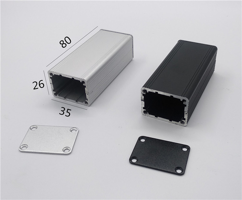 Small Custom Aluminum Enclosure For Modular Width35*Height26*Length80mm In Black and Silver supplier