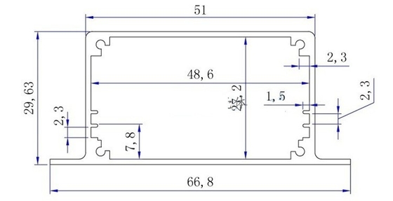 Corrosion Resistance Powder-coated Black Wall Mount Aluminum Enclosure Box For Power Distribution Systems 51mm Width supplier