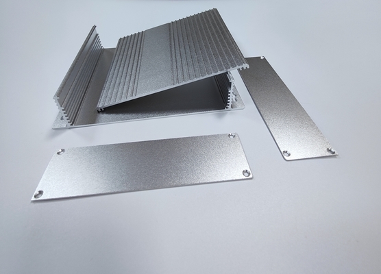 160*46*150mm Anodized Black Aluminum Cooling Case With Flange Wall Mount supplier