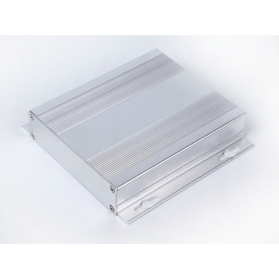 Split Body Black Anodized Aluminum Enclosure With Flanged Walll Mount 107*27*120mm supplier