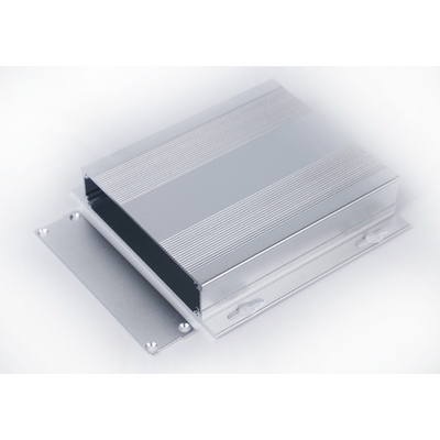 Split Body Black Anodized Aluminum Enclosure With Flanged Walll Mount 107*27*120mm supplier