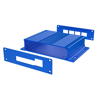 Split Body Black Anodized Aluminum Enclosure With Flanged Walll Mount 107*27*120mm supplier
