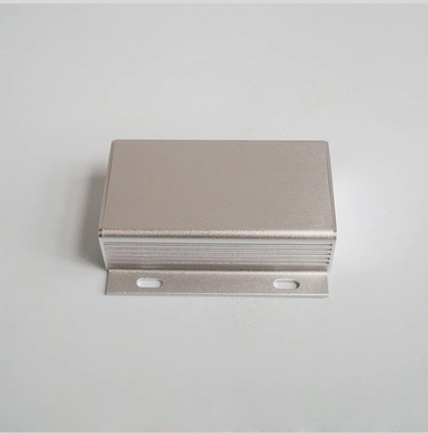 Durable Custom Enclosure With Mounting Brackets In Anodized Silver and Black 49*24*80mm